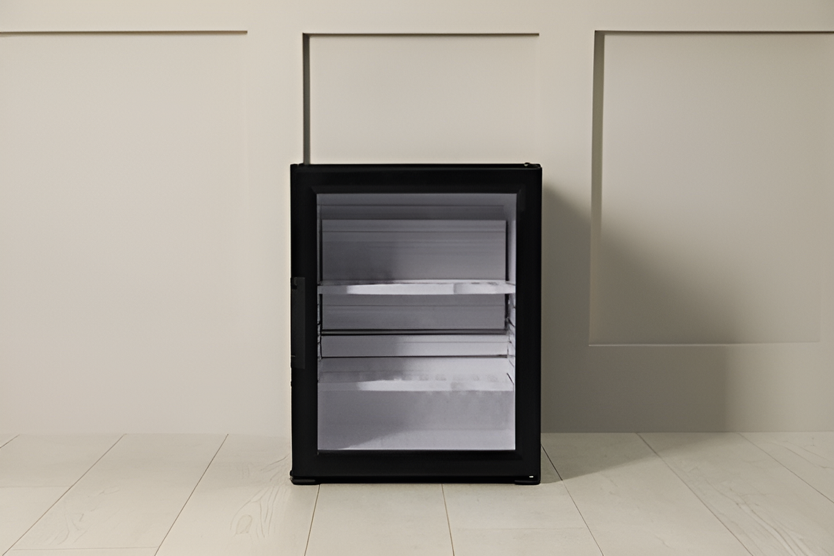 empty mini fridge