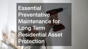 Essential Preventative Maintenance for Long Term Residential Asset Protection